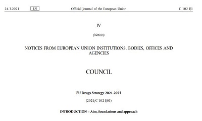 EU Drug Strategy 2021-2025