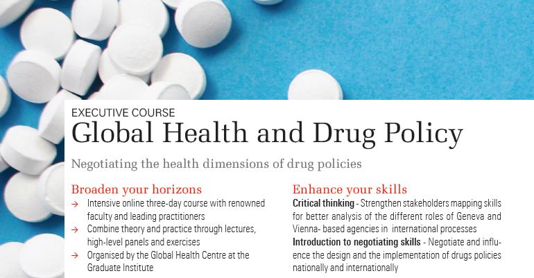Executive Course – Global Health and Drug Policy